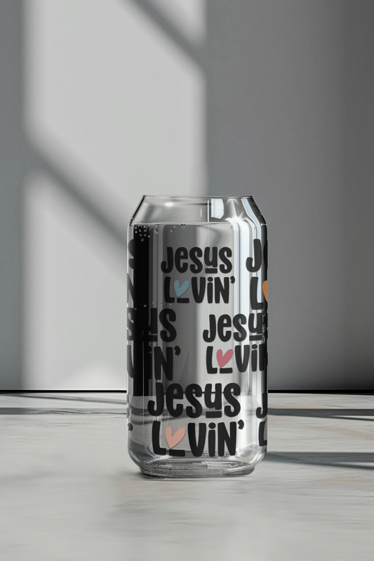 Jesus Lovin' Glass Can Cup
